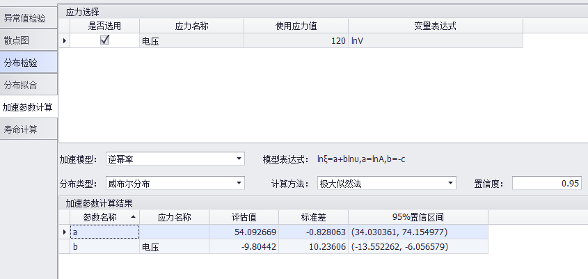 加速寿命试验数据分析